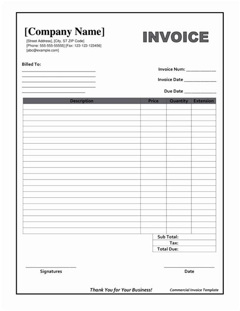 How To Make Invoice Bill In Word Masoptraffic