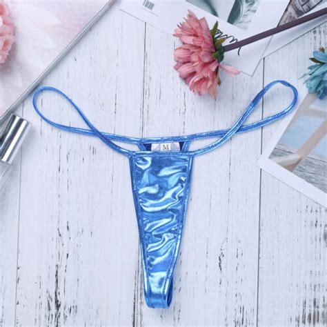 women underwear lingerie shiny underpants low rise bikini g string t back thongs ebay