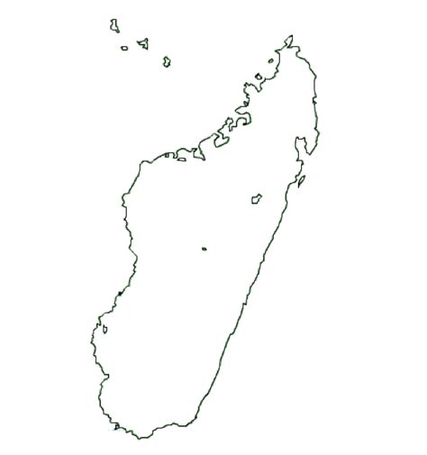 Madagascar Map Terrain Area And Outline Maps Of Madagascar