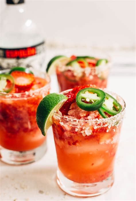 Strawberry Jalapeno Margaritas