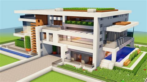 Result Images Of Best Modern Mansion In Minecraft Png Image Collection