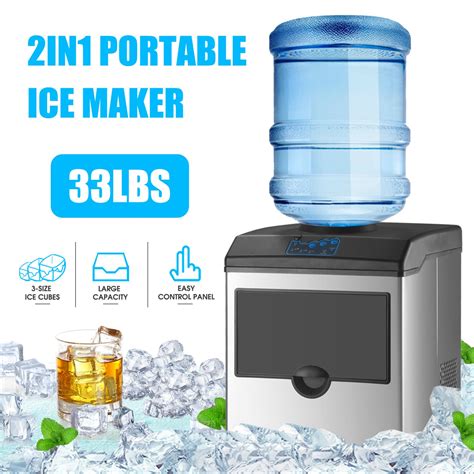 Electric 5 Gallon Water Dispenser Built In Ice Maker Machine Countertop