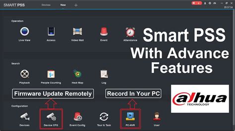 Dahua Smart Pss Desktop Software With New Features Youtube