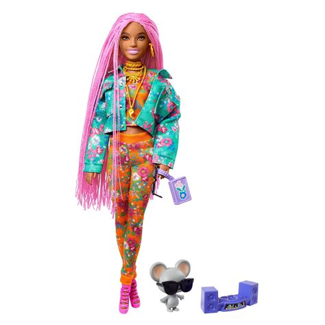 Mattel Barbie Extra Doll Pink Braids