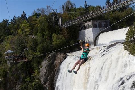 Parc De La Chute Montmorency Zip Line Over The Falls Quebec City