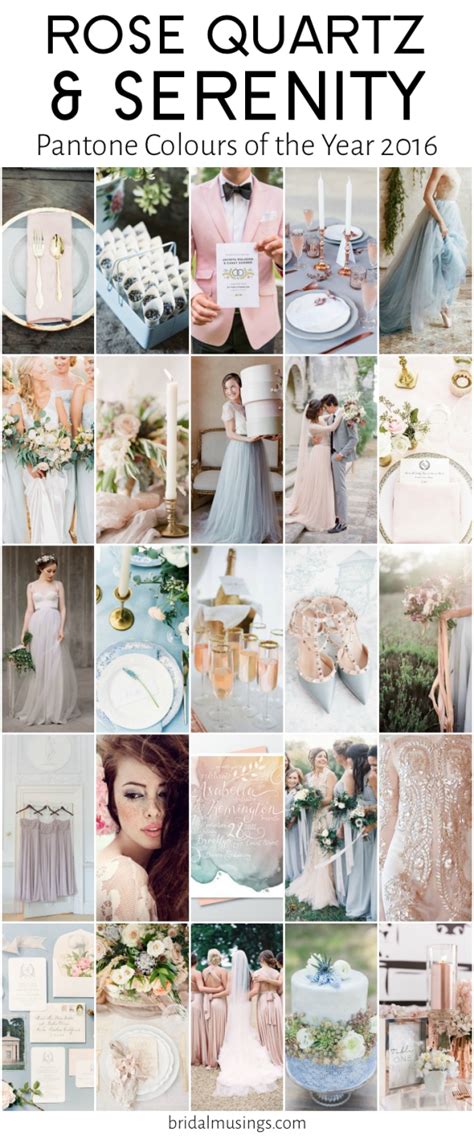 Rose Quartz And Serenity Pantone Colours Of The Year 2016 Bridal