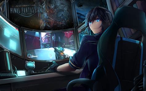 Cool Anime Gamer Wallpapers Wallpaper Cave