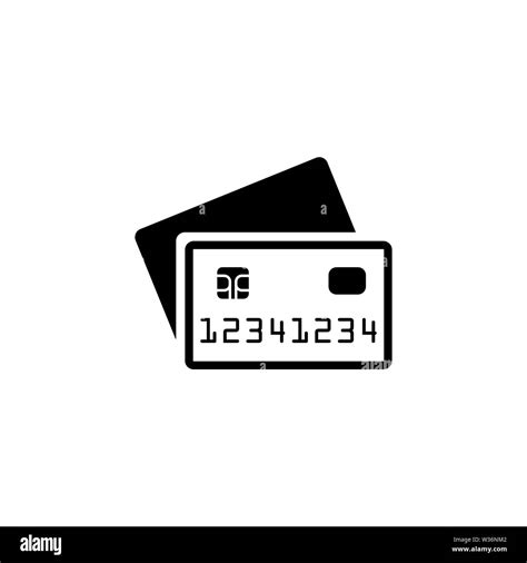 Credit Cards Payment Vector Icon Simple Flat Symbol On White