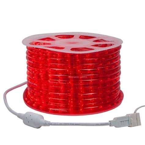 Led Rope Lights 150 Red Led Rope Light Commercial Spool 120 Volt