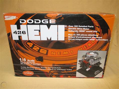 Testors 14 Scale Dodge 426 Hemi Model Engine Kit 452 1870939796