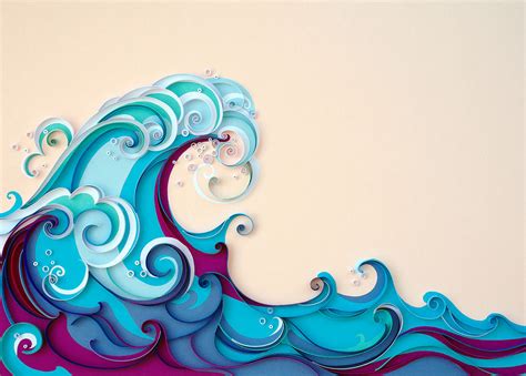 Summer Paper Wave Art Quilling Designs Paper Art Quilling Art