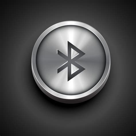 Metallic Bluetooth Icon 221678 Download Free Vectors