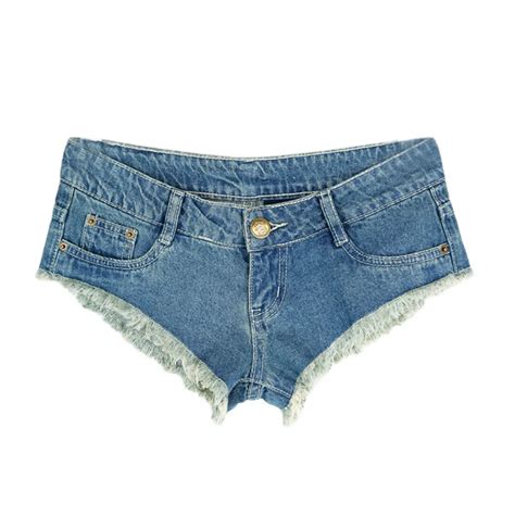 Fashion Women Sexy Clubwear Low Waist Mini Shorts Jeans Broken Holes