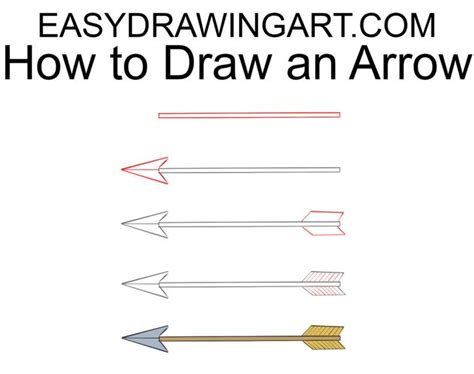 How To Draw An Arrow My How To Draw Riset
