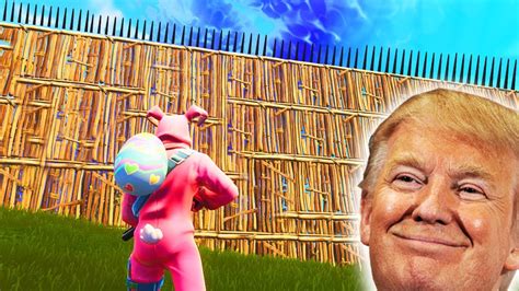 I Built Donald Trumps Great Wall In Fortnite Youtube