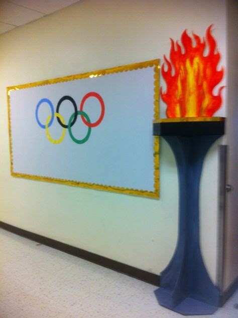 How To Create An Olympic Torch Foamboard And Hot Glue Breanna