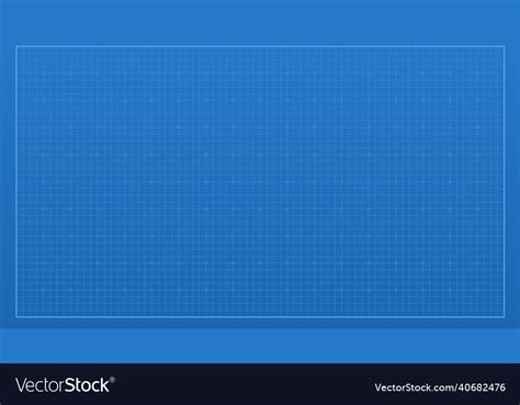 Blueprint Background Blue Lined Architecture Vector Image