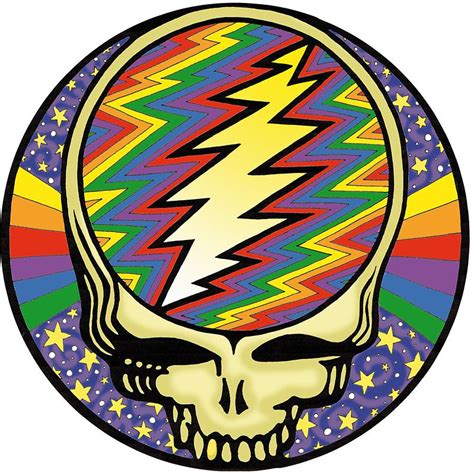 Steal Your Face Stars And Rainbow Grateful Dead By Littledasypus