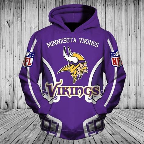 Minnesota Vikings 3d Printed Hoodiezipper Hoodie