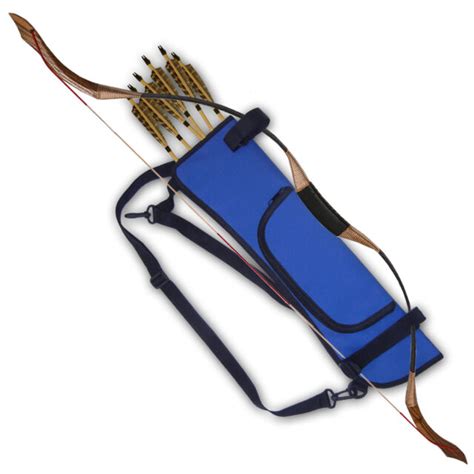 Archery Side Back Bow Holder Arrow Quiver With Zipper Pocket