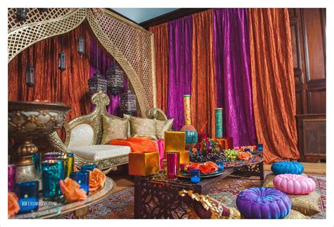 Moroccan Inspired Sangeet Decor Partyland Md Wedding Photographer