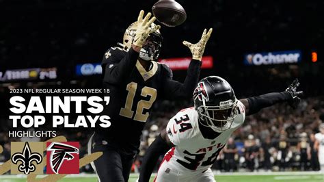 Highlights Saints Top Plays Vs Falcons 2023 Nfl Week 18