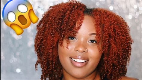 ginger natural hair using adore s cajun spice and paprika youtube