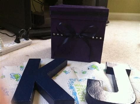 Homemade Cardbox And Letters For The Wedding Using A Wooden Boxletters