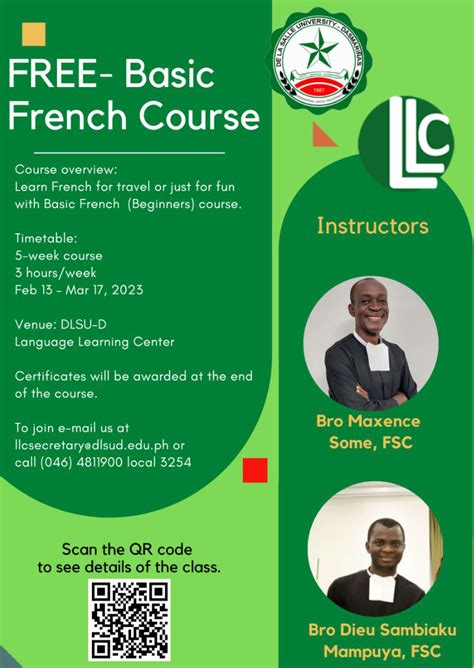 LLC offers free Basic French Course | DLSU - Dasmariñas