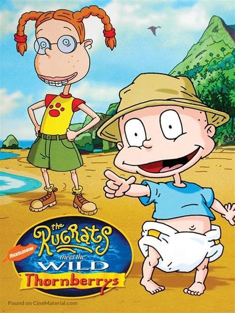 The Rugrats And The Wild Thornberrys Movie Poster With Cartoon Characters