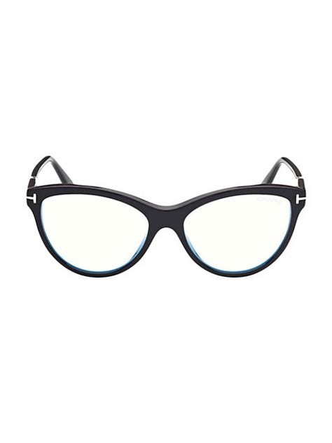 shop tom ford 55mm round optical glasses saks fifth avenue
