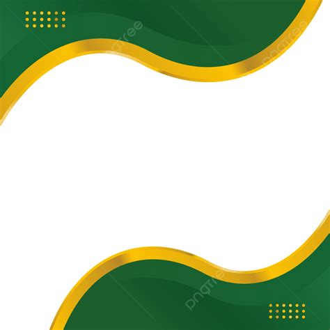 Green Gold Gradient Business Border Green Gold Borders Png And