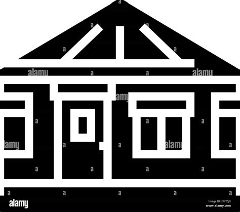 Yurt House Glyph Icon Vector Illustration Stock Vector Image And Art Alamy