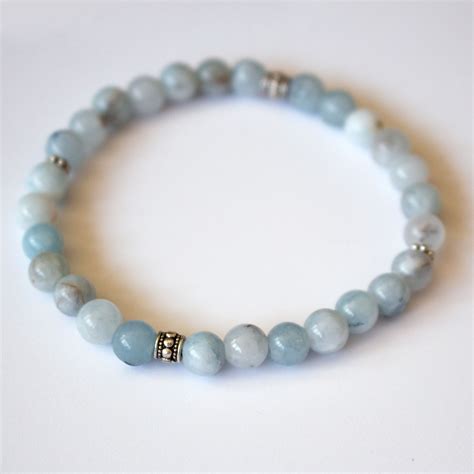 Aquamarine Bracelet Etsy Healing Crystals Amethyst Bracelets