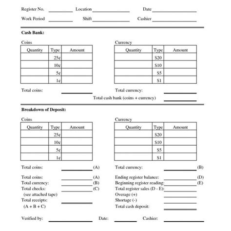 Pin On Deposit Form