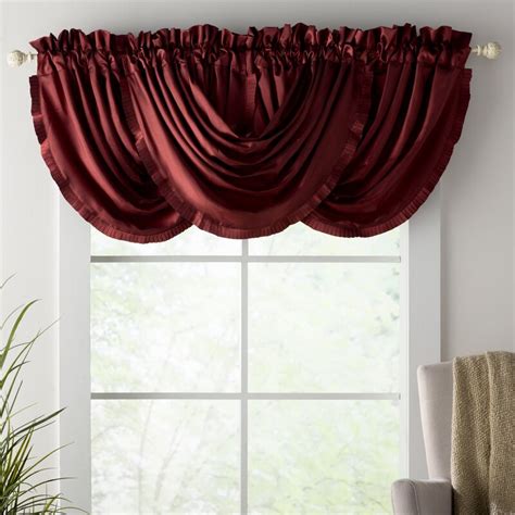 Start with the fabric and. Astoria Grand Balyon 52" Waterfall Curtain Valance ...