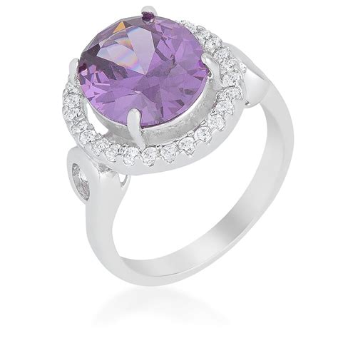 Amethyst Halo Cocktail Ring LUSTER JEWEL