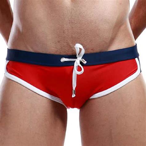Seobean Brand Mens Swimming Trunks Gay Swimwear Mens Swim Shorts Male