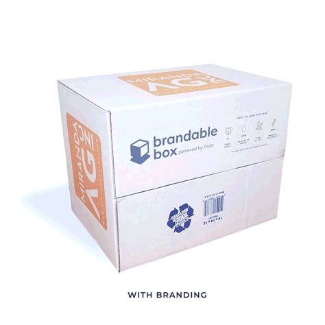 Small Custom Shipping Boxes With Logo 12x10x8 Brandable Box
