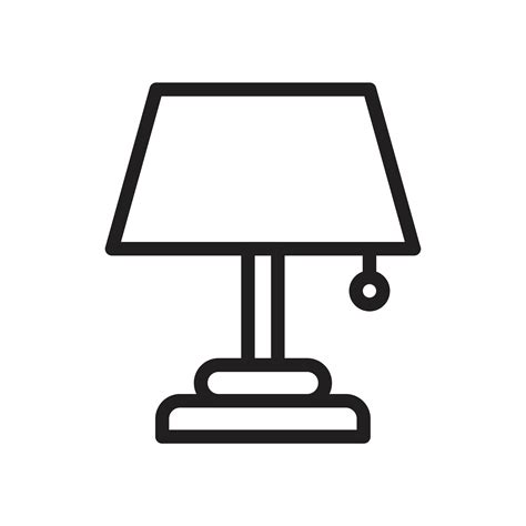 Lamp Icon Template Black Color Editable Lamp Icon Symbol Flat Vector