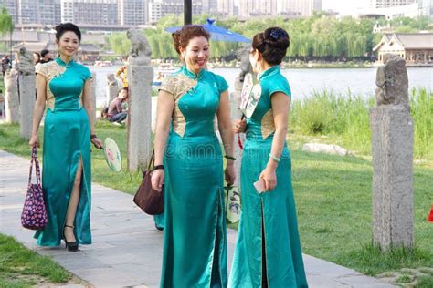 Chinese Women In Qipao Editorial Photo Image Of Clothing 70553641