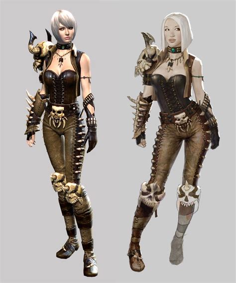 Guild Wars 2 Female Medium Concept And 3d Model Aaron Coberly Guild