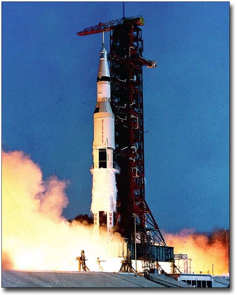 Apollo 11 Saturn V Rocket Launch Nasa 11x14 Silver Halide Photo Print