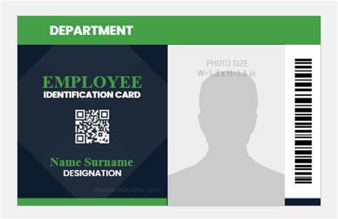 15 Best Id Badges For Office Employees Microsoft Word Id Card Templates