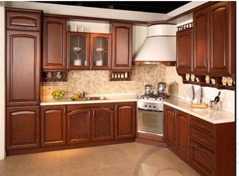 Limited time sale easy return. China Red Cherry Solid Wood Brown Color Kitchen Design ...