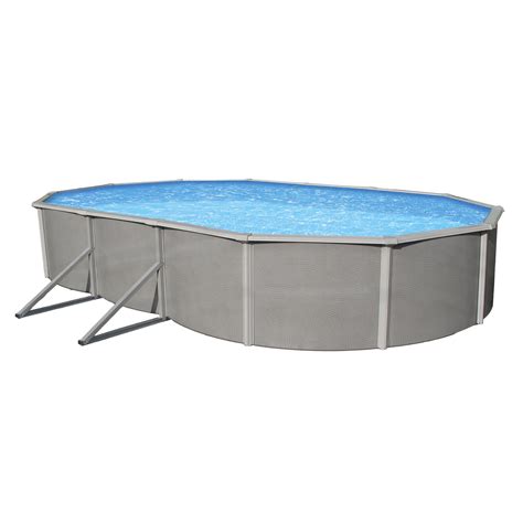 Blue Wave 18x33 Belize 52 Oval Steel Wall Above Ground Pool W 6 In