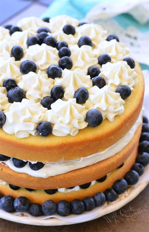 The crisp on top is made with crunchy pecans, regular oats, and a slight hint of. Blueberries and Cream Cake - Will Cook For Smiles