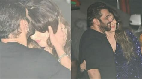 Salman Khan Plants Sweet Kiss On Ex Sangeeta Bijlanis Forehead At