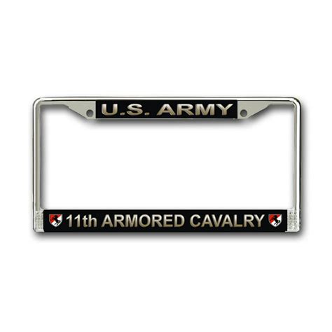 Us Army 11th Armored Cavalry License Plate Frame