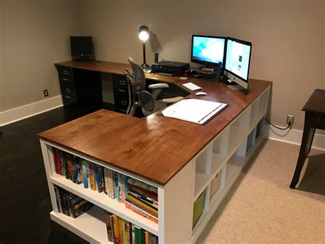 Cubbybookshelfcorner Desk Combo Ana White Diy Home Office Desk